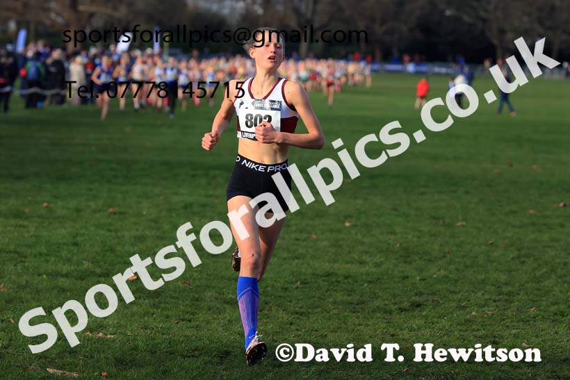 Womens Under-17s and IAAF Junior Women (Under-20s), 2023 British Athletics Cross Challenge, Sefton Park, Liverpool. Photo: David T. Hewitson/Sports for All Pics